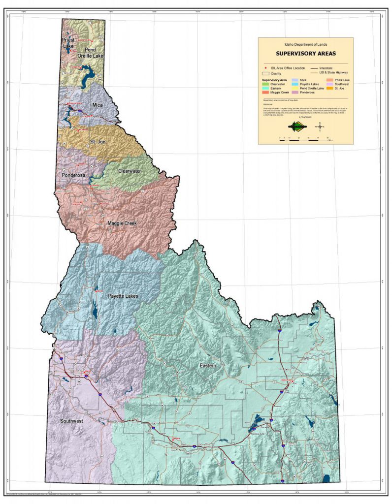Supervisory Areas Department of Lands