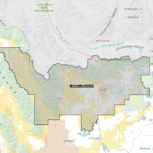 Rangeland Fire Protection Associations Camas Creek Vicinity Map
