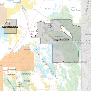Rangeland Fire Protection Associations Henrys Creek Vicinity Map