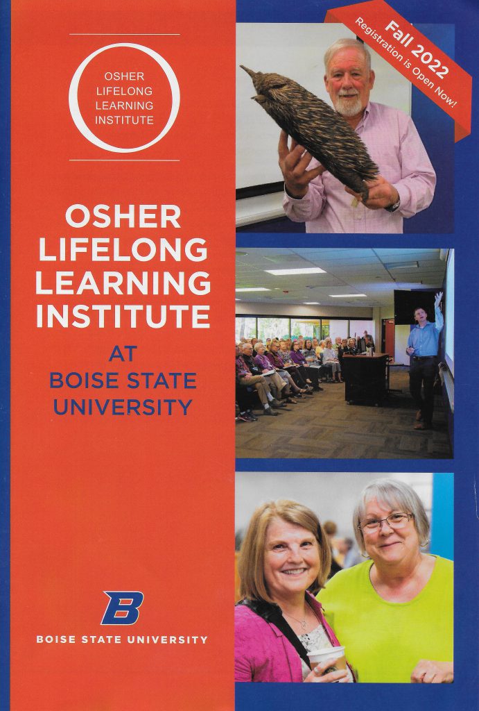 Osher Lifelong Learning Institute catalog cover