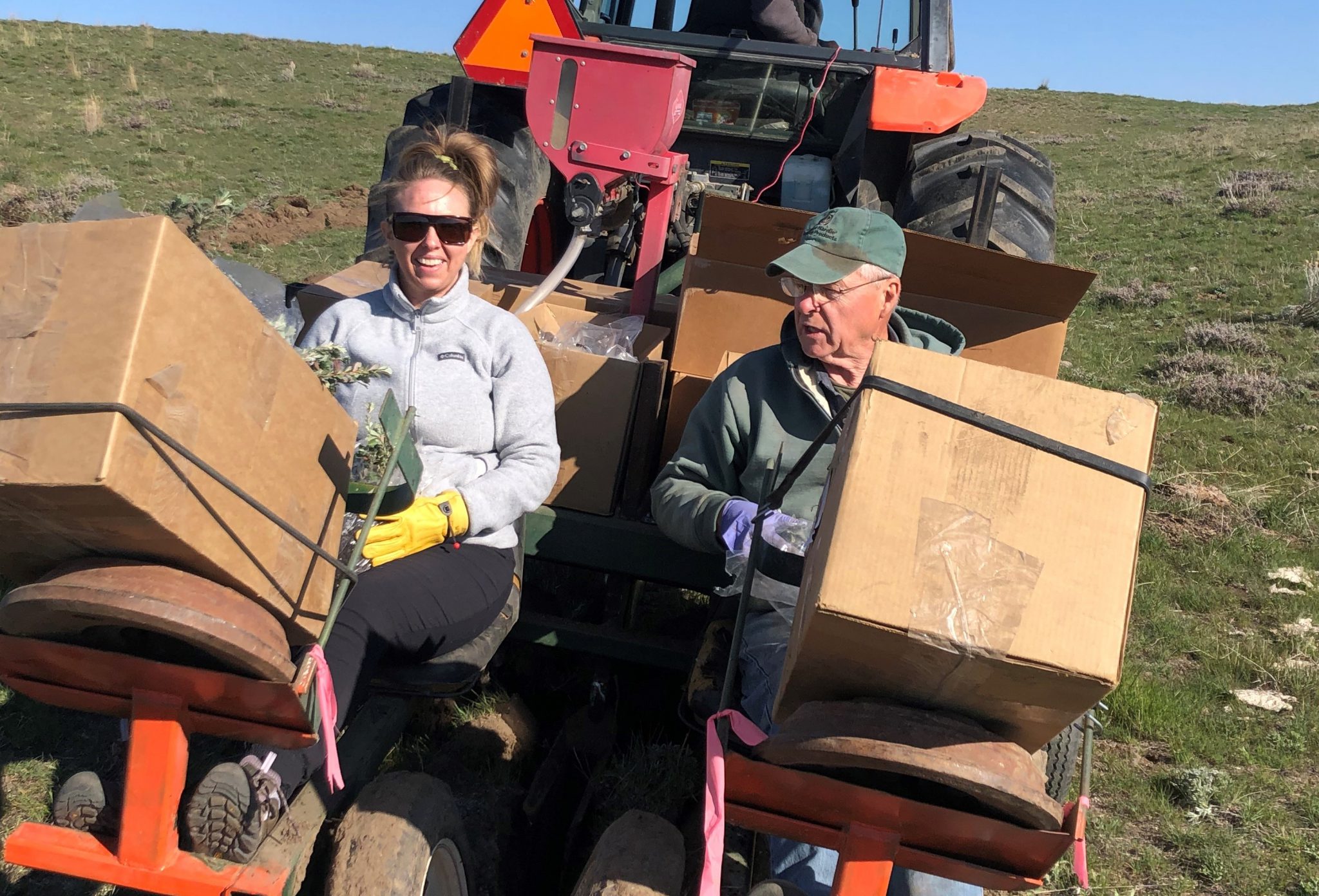 Mentee Maggie Maggied helping to plant trees