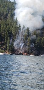 Kidd Island Fire - July 4, 2023
